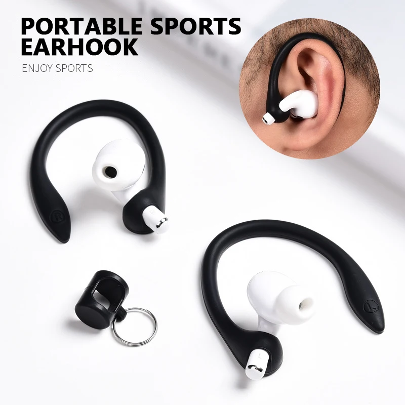 

1 Pair Soft Silicone Earhooks Anti-lost Ear Hook Bluetooth-compatible Earphone Holder Earbuds Ear Hook For Apple AirPods 1 2 Pro