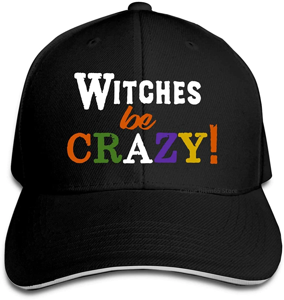 

Witches Be-Crazy Trucker Baseball Cap Adjustable Peaked Sandwich Hat