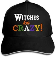 witches be crazy trucker baseball cap adjustable peaked sandwich hat