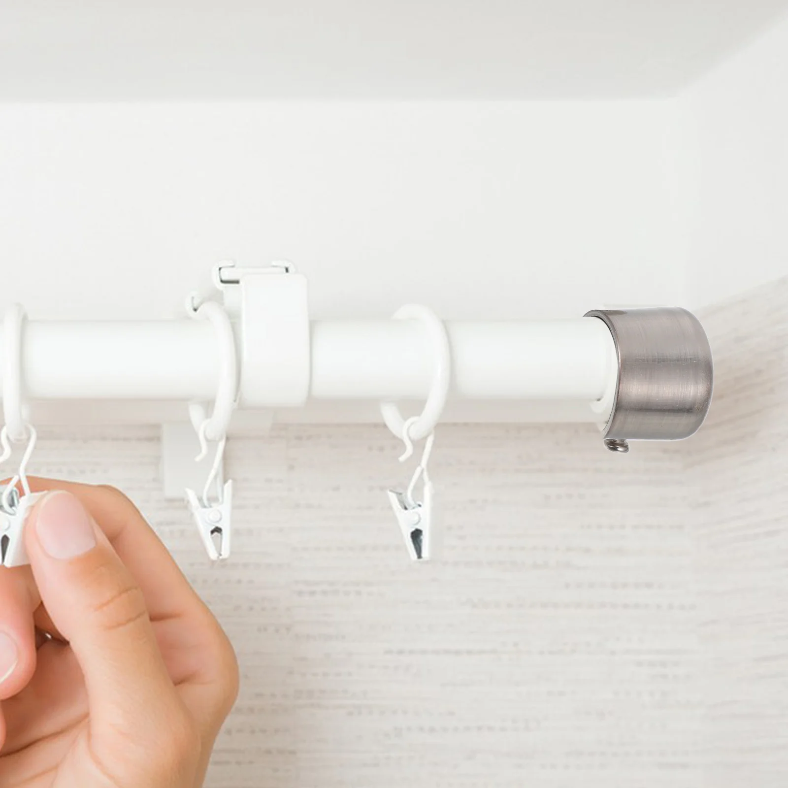 2 шт. декоративная головка для драпировок стержни штор римские серебряные