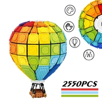new 2550pcs hot air balloons city building blocks toys diy friends bricks for kids children birthday gift christmas