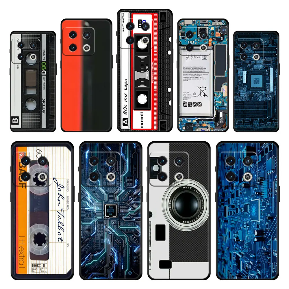 

Retro Vintage Cassette Case Cover for Oneplus 1+ 9 8 7 7T 8T 9R 9RT 10 Pro Nord N10 N100 N200 CE 2 5G Capa Shockproof Cell