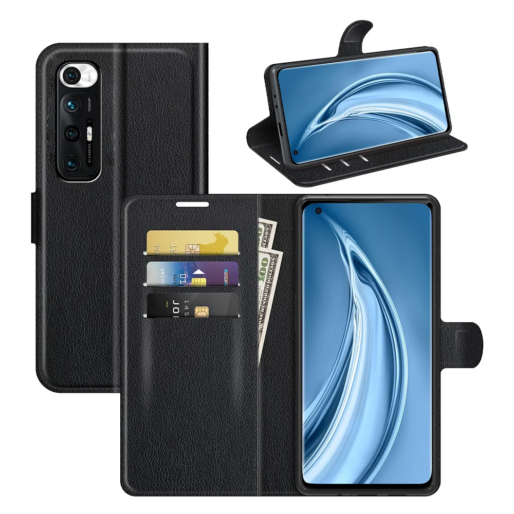 

Кожаный чехол-книжка с магнитной застежкой для Xiaomi 10S