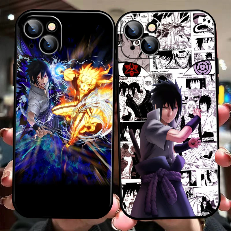 

Naruto Uchiha Sasuke For Apple iPhone 13 12 11 Pro Max Mini X XR XS Max SE 6 6S 7 8 Plus Phone Case Back Liquid Silicon