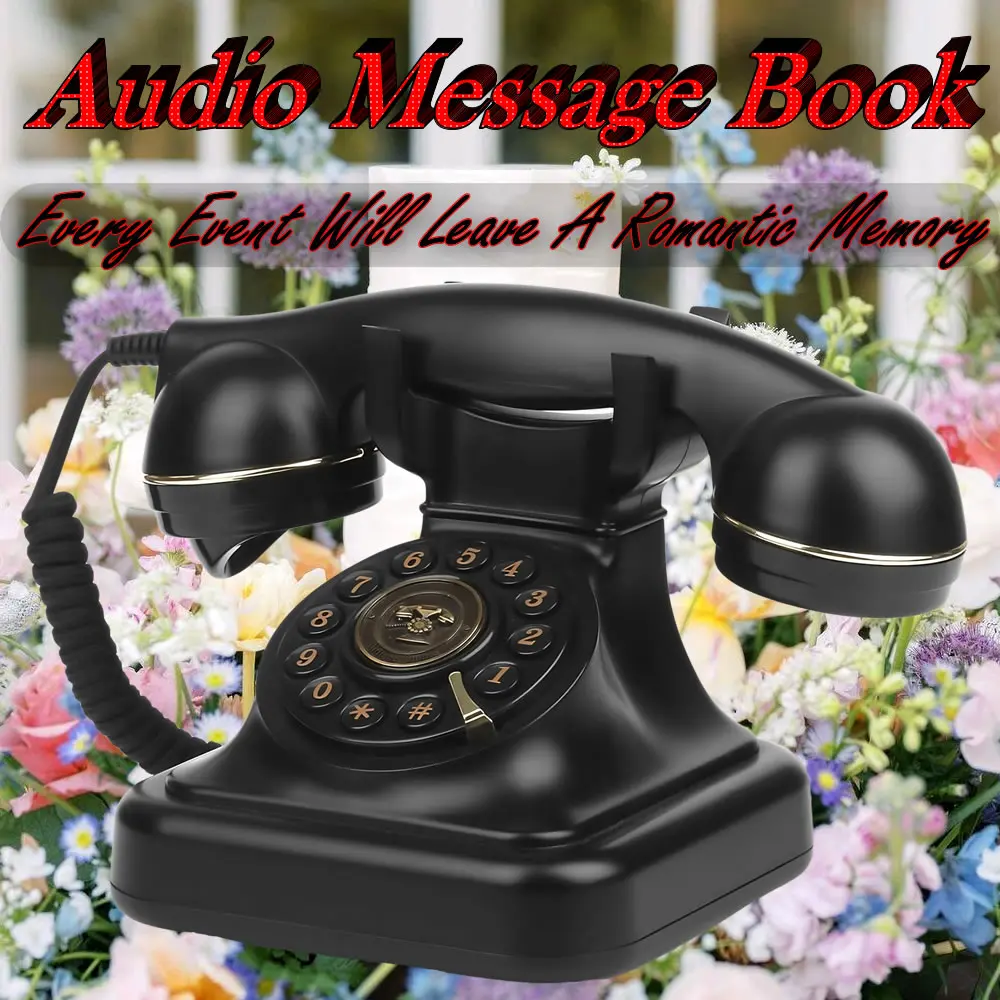 Аудио телефон книга для гостей свадебный гость банкет вечеринка благословение