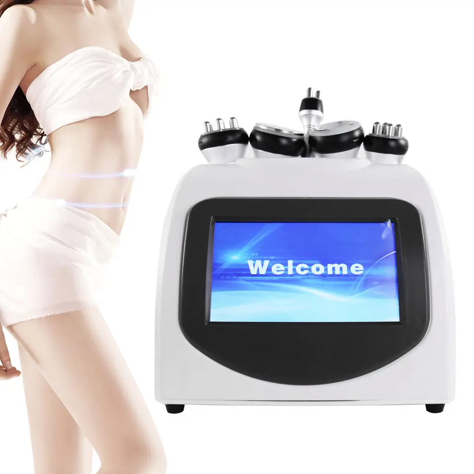 

5 In1 40K Ultrasonic Cavitation Vacuum Radio Frequency Vibrator8 Pads Lipo Laser Slimming Massage Beauty Machine Home Use