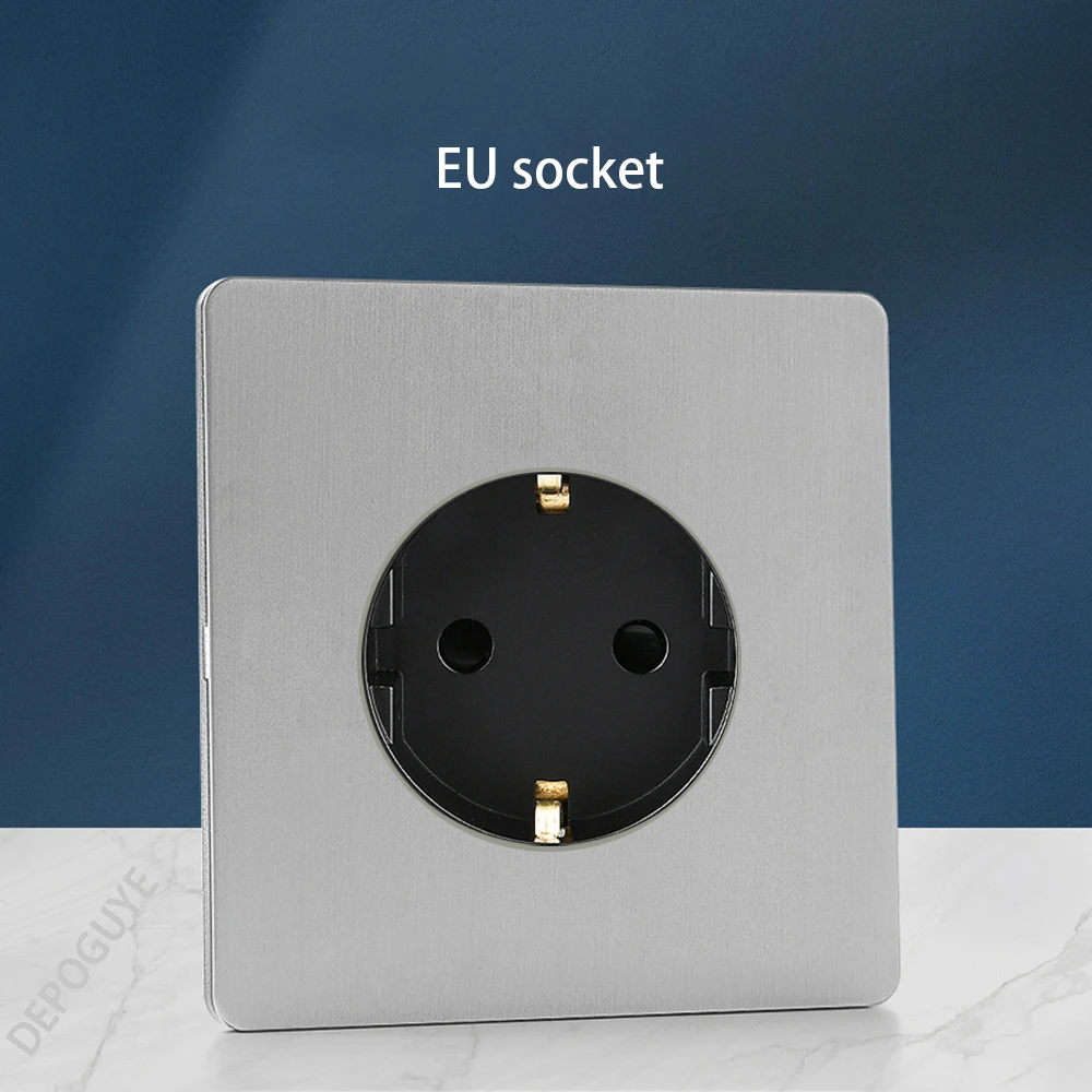 

Переключатель Depo Guye 1-4 Gang2Way серебристо-серый