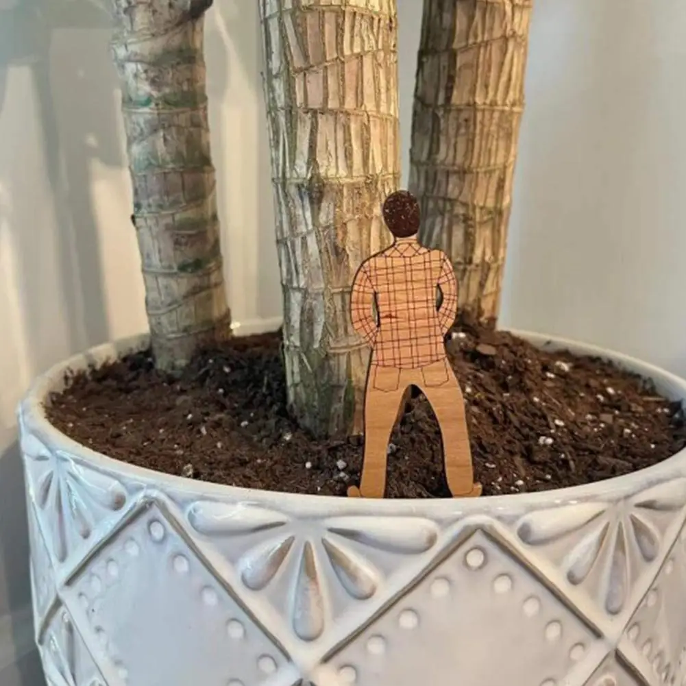 

Funny People And Dogs Pee Pattern Wooden Plant Labels Used And Markers Tags Identify Wood Garden Mark Sign Plant T4V3