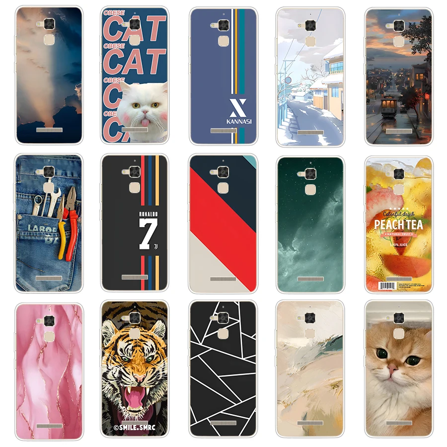Чехол для Asus ZenFone 3Max X00DD zc520tl zc553klCase, мягкий силиконовый защитный чехол из ТПУ для задней панели телефона, мультяшный чехол Capa coque shell