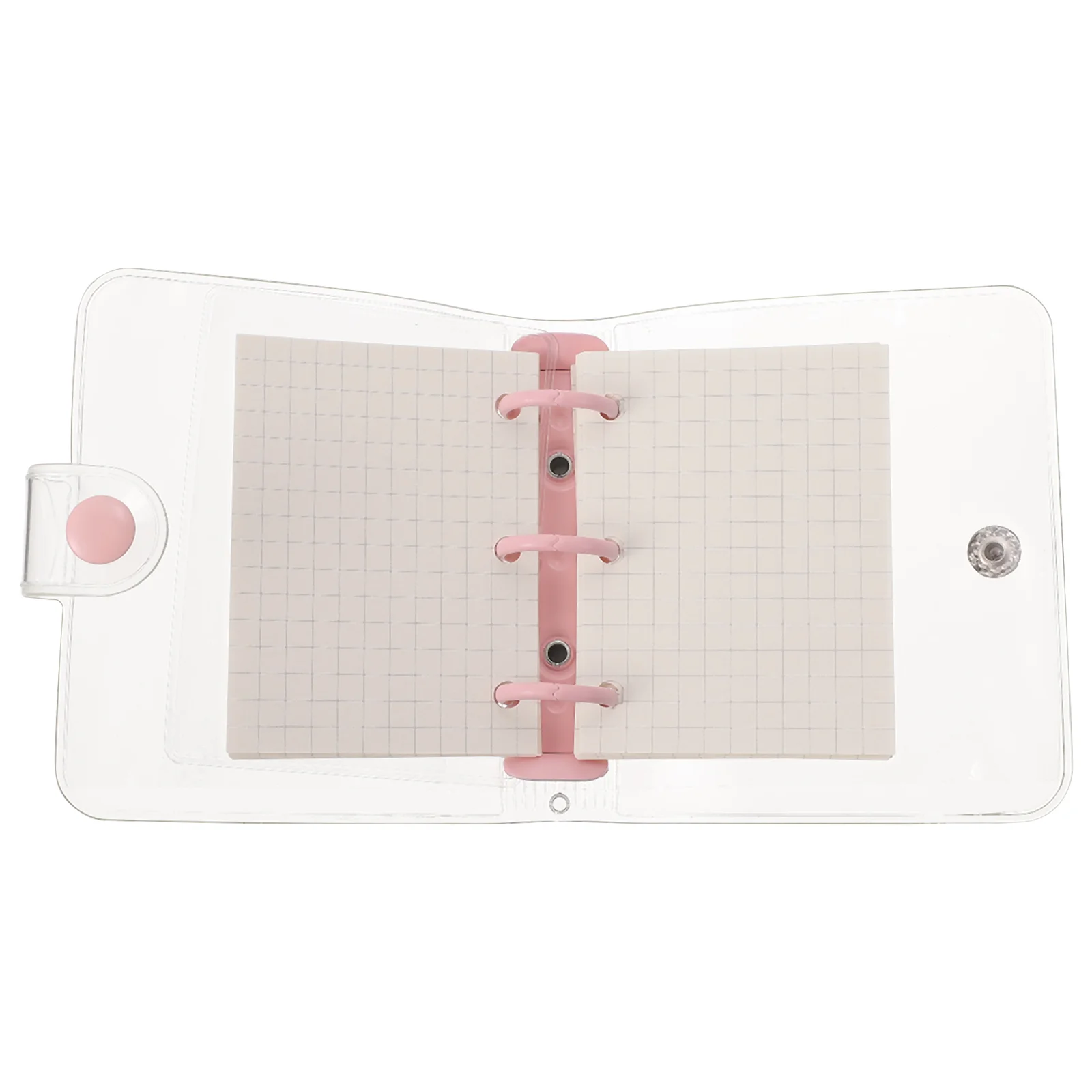 

Блокнот, бумажный Карманный офисный мини-блокнот на спирали, с тремя кольцами, на молнии, дневник, блокнот