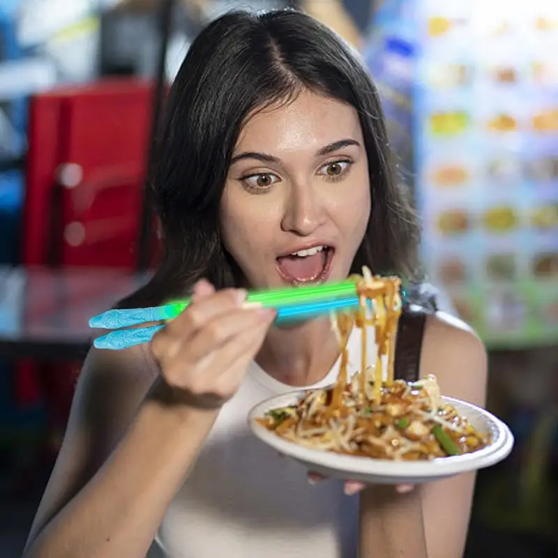 świecące pałeczki Sushi Lightup Pałeczki spożywcze do jedzenia wietnamskiego Wakacje Japońskie jedzenie Chińskie