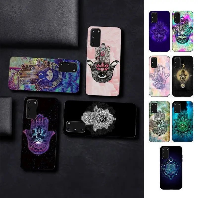 

Hamsa Hand of Fatima Phone Case for Samsung S10 21 20 9 8 plus lite S20 UlTRA 7edge