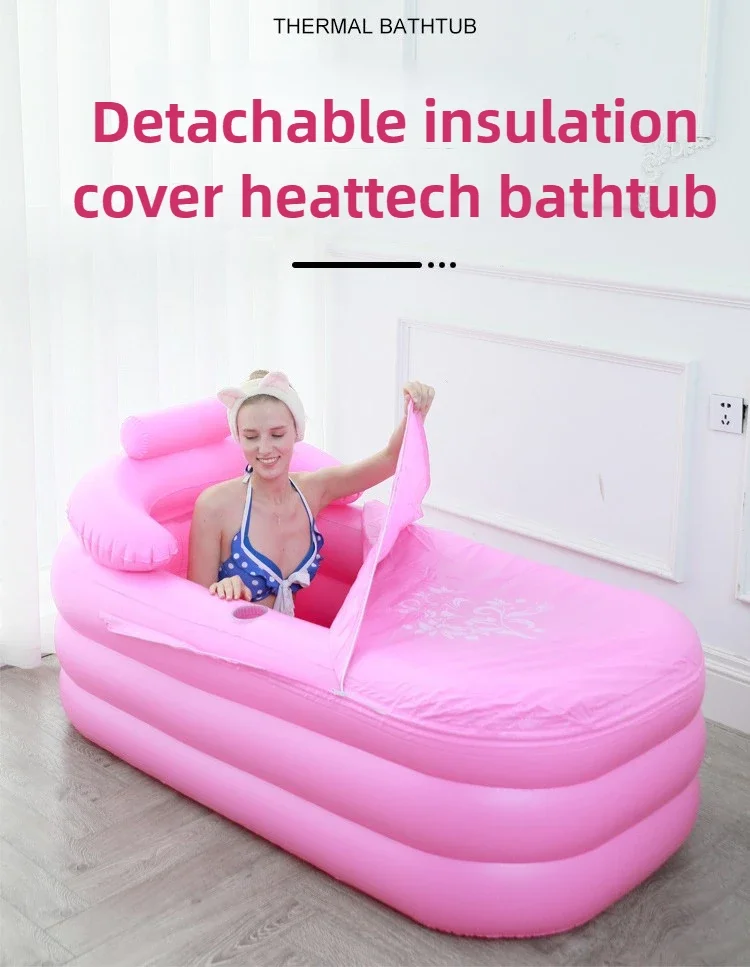 Надувная ванна для взрослых складная спа-ванна водная детей семейный бассейн
