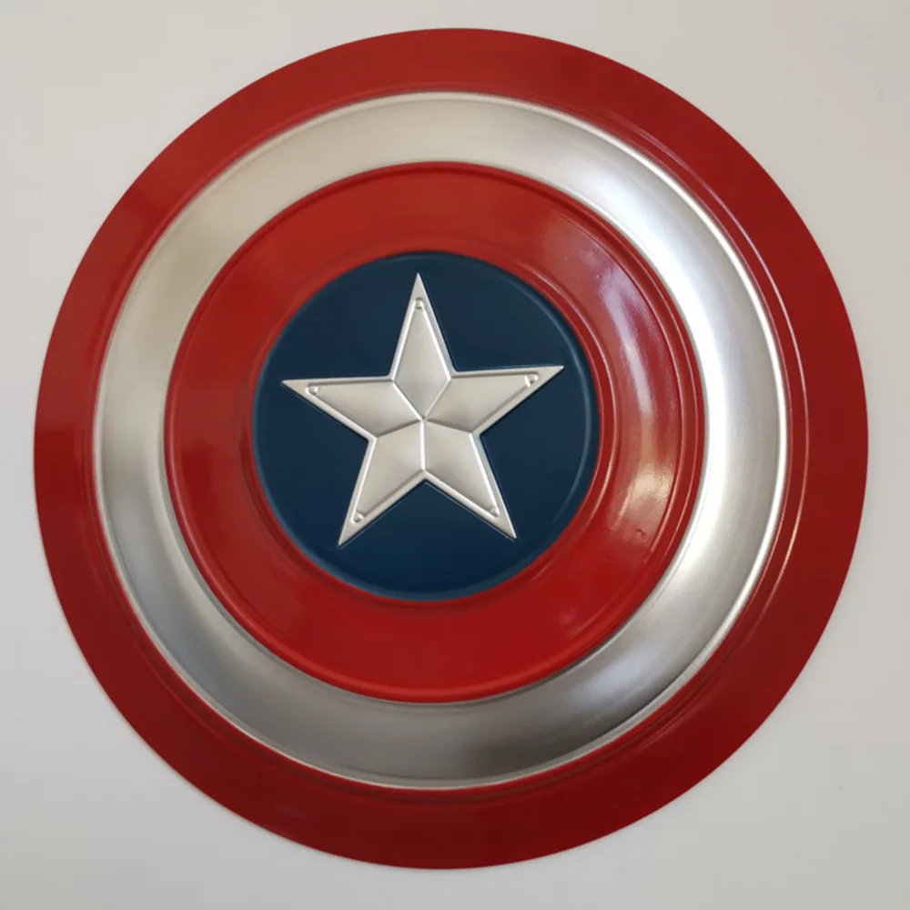 

Full Metal Captain America Shield Wall Decor Cosplay Props Superhero Weapons Home Decorations 47cm/57cm