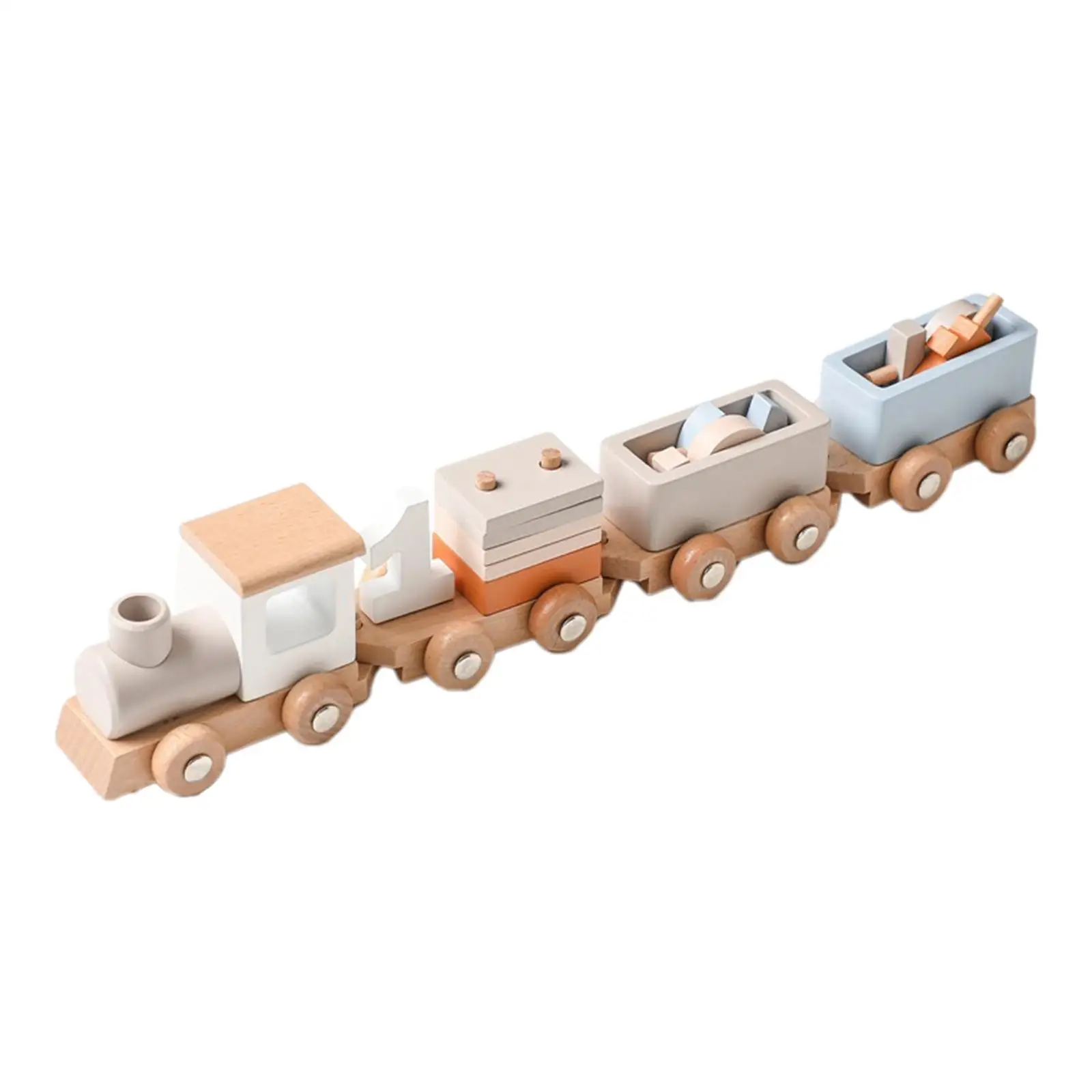 

Wooden Train Toys Table Top Adornment Learning baby toys Decor Wooden Birthday Candles for Party Boys Girls Kids