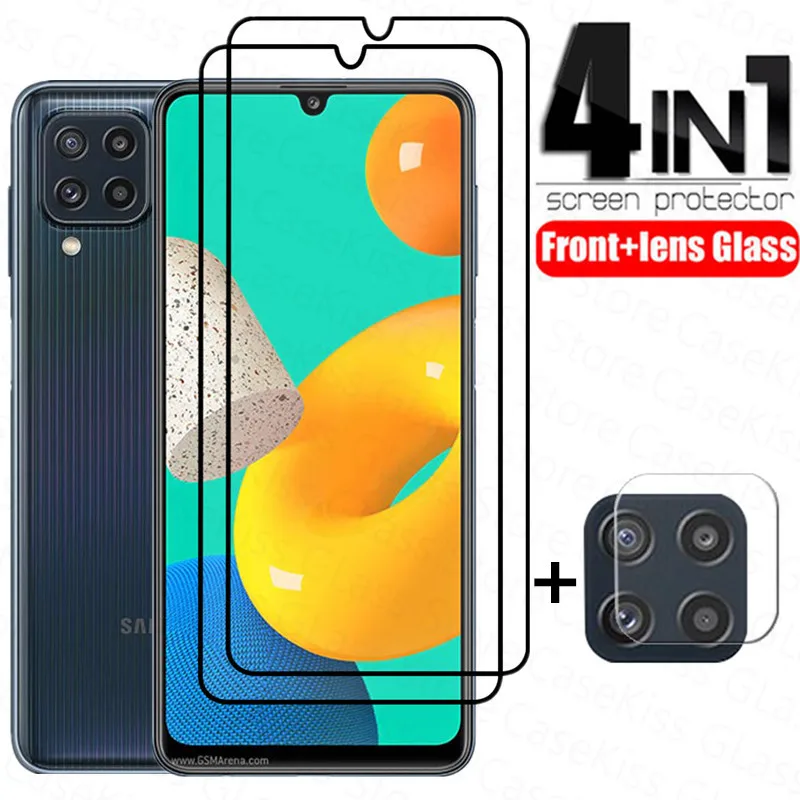 

Full Cover Tempered Glass For Samsung Galaxy M32 M12 M21 M31s Lens Film Screen Protector for Samsung M32 6.4'' Protective Glass