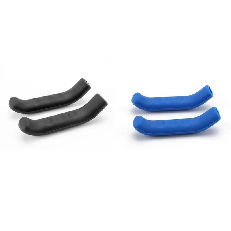 

2Pair Brake Handle Silicone Sleeve Mountain Road Bike Dead Fly Universal Type Lever Silicone Black & Blue