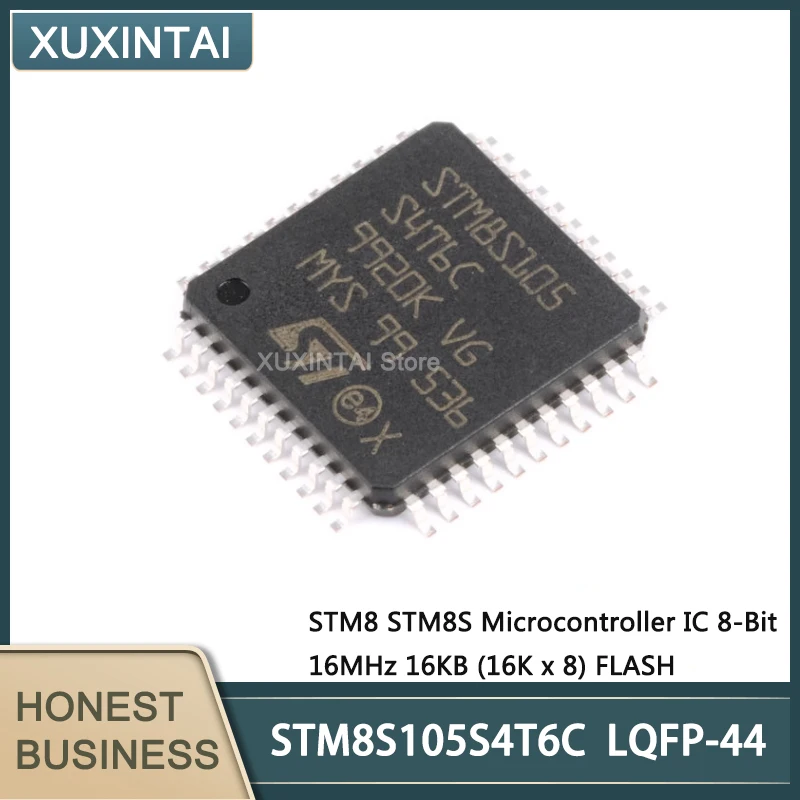 

5Pcs/Lot New Original STM8S105S4T6C STM8S105 STM8 IC MCU series Microcontroller IC 8-Bit 16MHz 16KB (16K x 8) FLASH LQFP-44