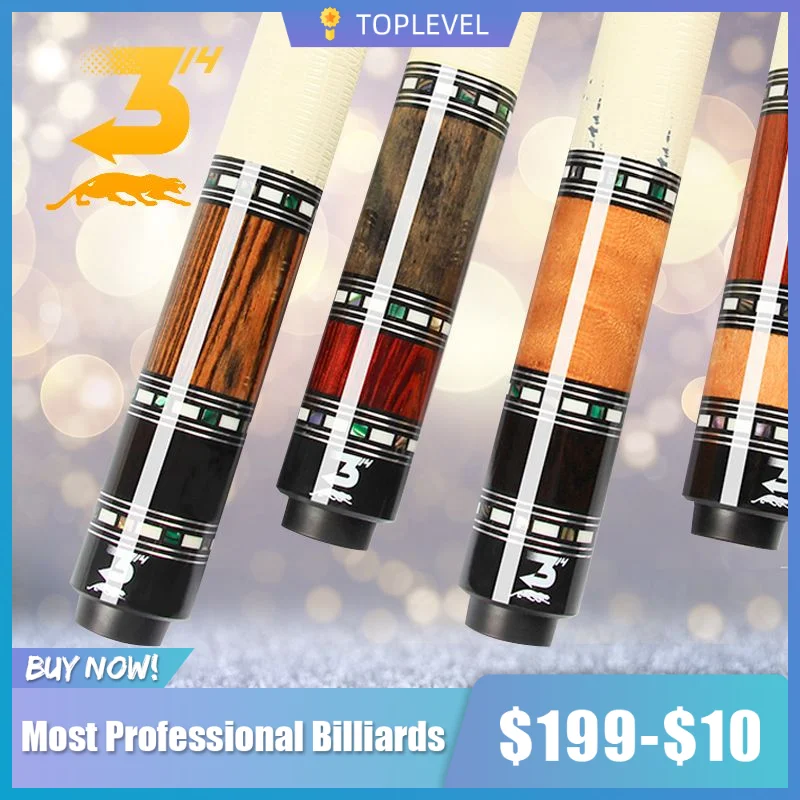 

PREOAIDR 3142 EARL Billard Pool Cue 10/11.5/13mm Maple Shaft 3/8*10 Pin Joint Hand Inlaid Glen Ring Inlay Butt Cue Leather Wrap