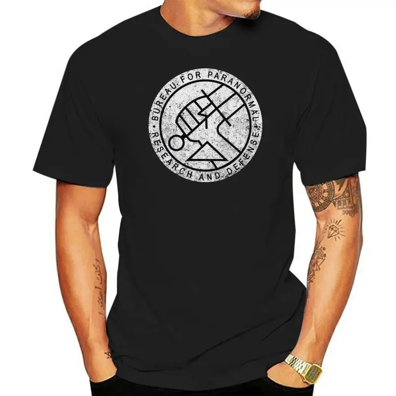 

BUREAU FOR PARANORMAL RESEARCH AND DEFENSE BPRD T-SHIRT - Logo Hellboy T-Shirt 2022 New Mens T Shirts Funny
