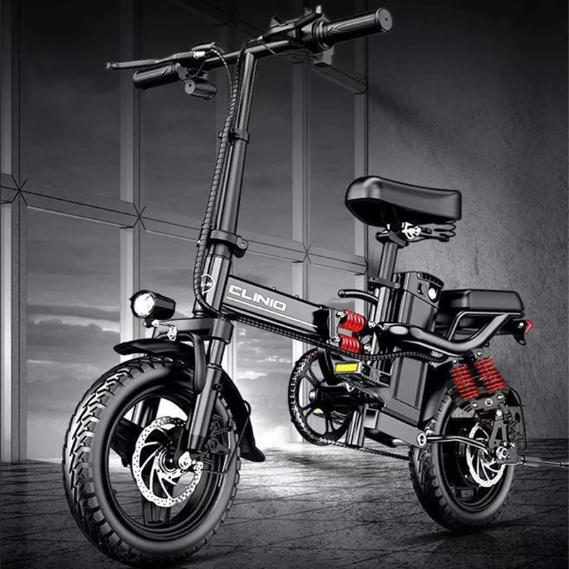 

Electric bicycle 14 inch mini electric bicycle 48v15ah 32ah city eBike 400W powerful mountain bike / full throttle sports car