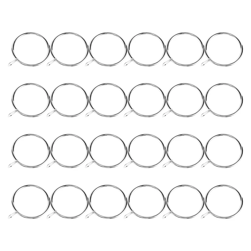 

24 шт./упаковка, железные кольца для штор, 45 мм