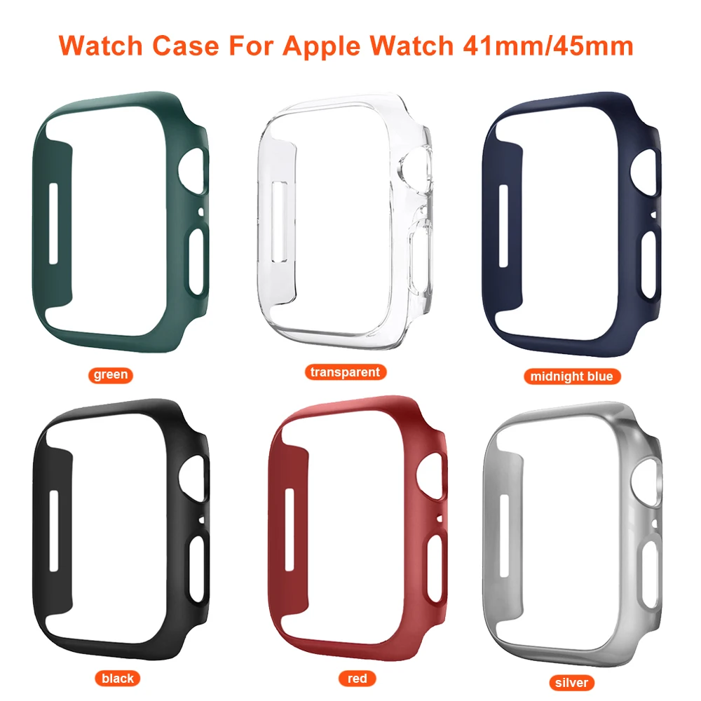 Cover For Apple Watch Ultra case 49mm Protector for iWatch Series 7 8 41 mm 41mm 45mm Plastic Hard PC bumper Watch Cover Frame