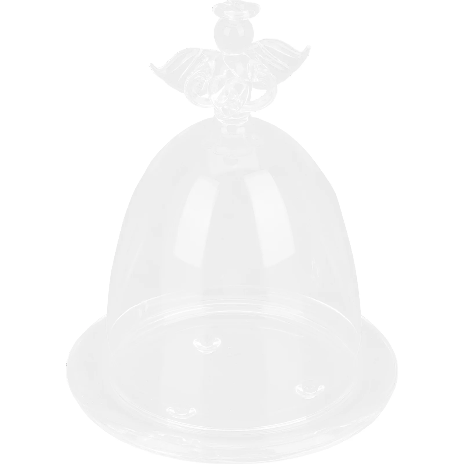 

Dome Cover Cloche Jar Display Decorative Flower Tabletop Bell Cake Stand Angel Farmhouse Laundry Hamper Landscape Plate Case
