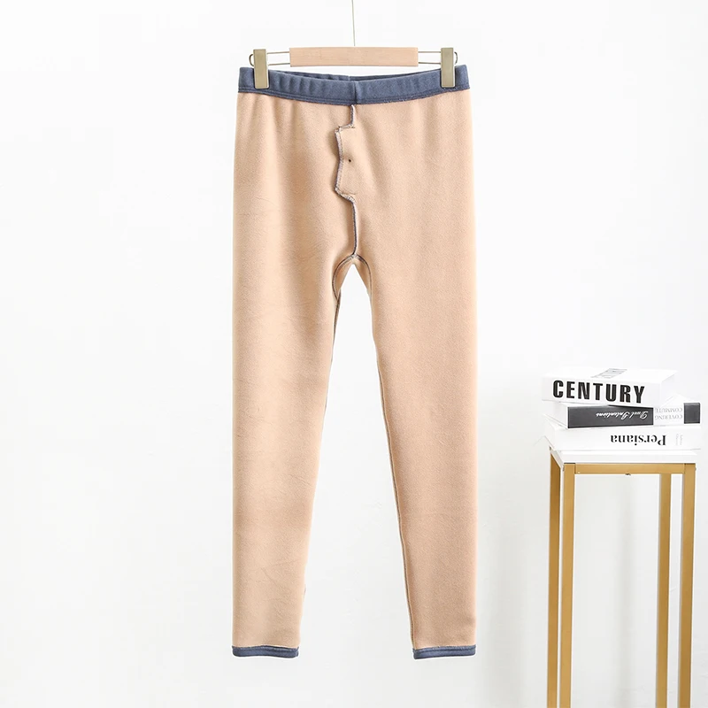 Large Size Men Thicken Thermal Underwear Leggings Winter Warm Mens Thermal Long Pants Plus Size Elastic Thermo Underwear Bottoms