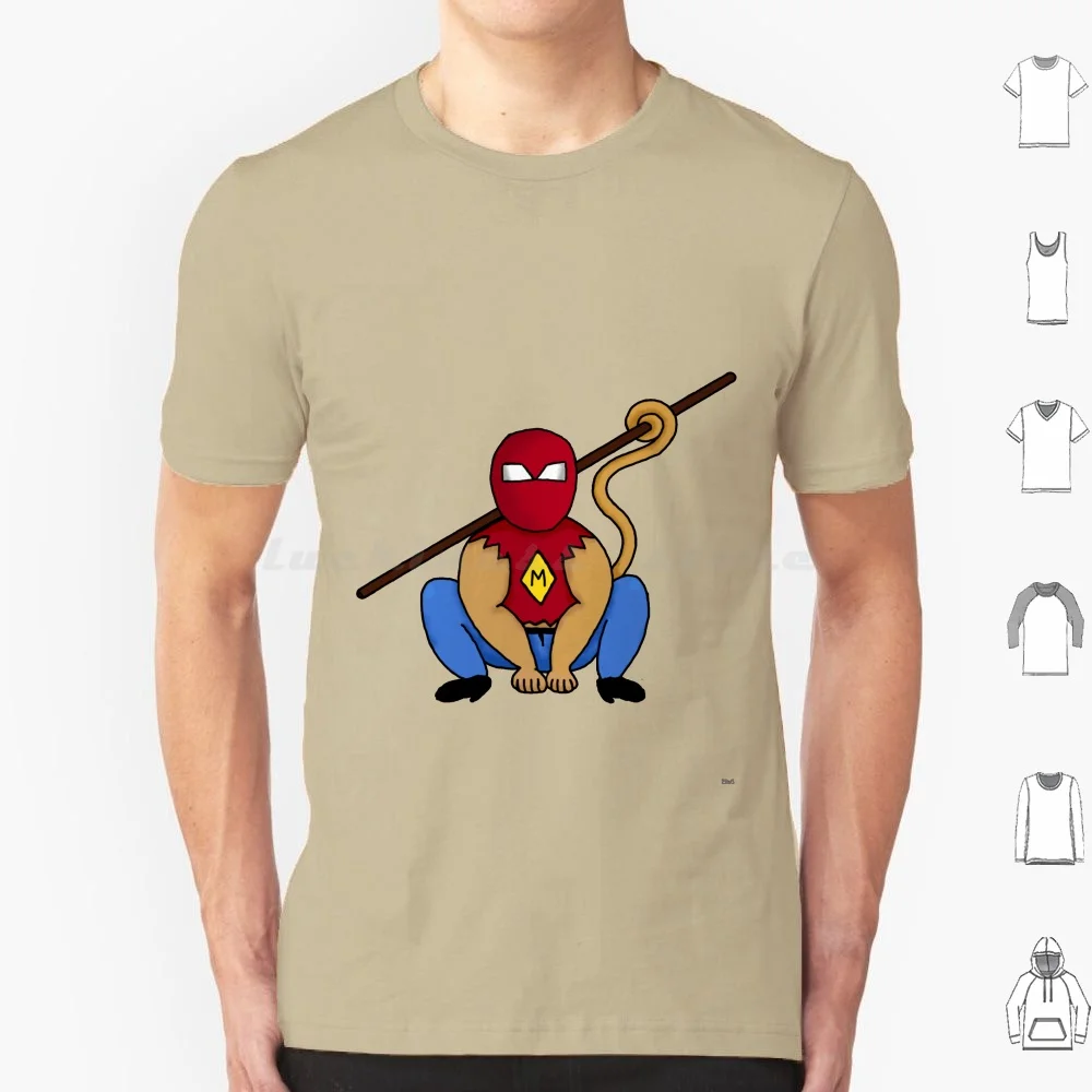

Футболка с принтом обезьяны, 6Xl