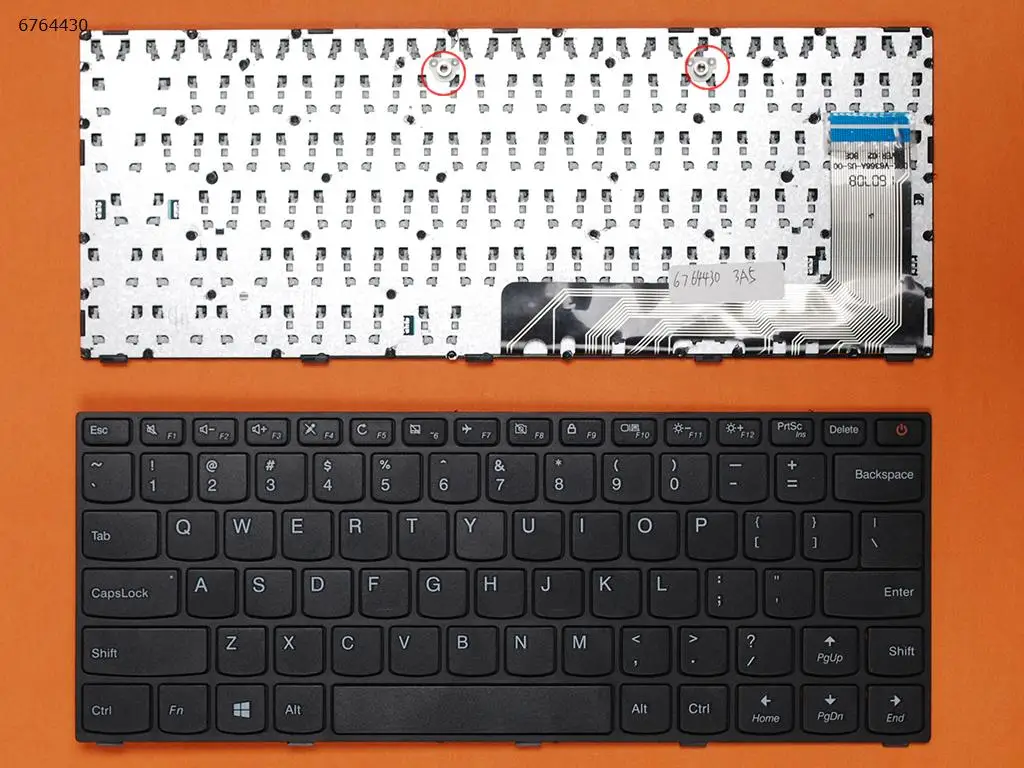

Клавиатура для ноутбука LENOVO IdeaPad 110-14ISK черная рамка