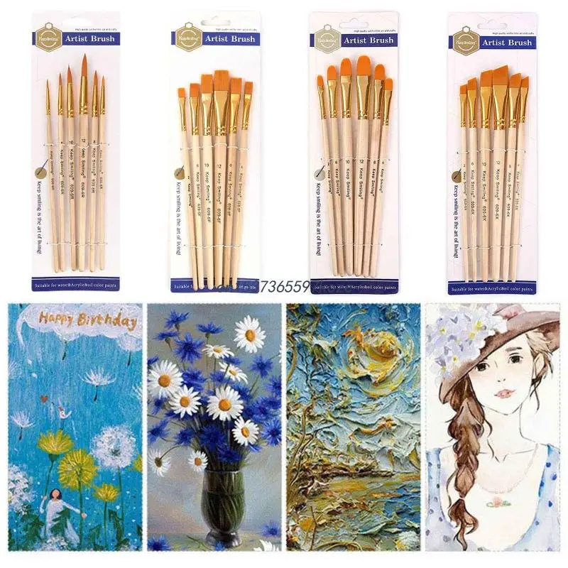 Купить Кисти Для Рисования Акриловыми Красками