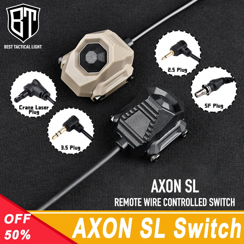 Тактический новый кнопочный переключатель AXON SL подходит для фонарика M300 M600 PEQ DBAL