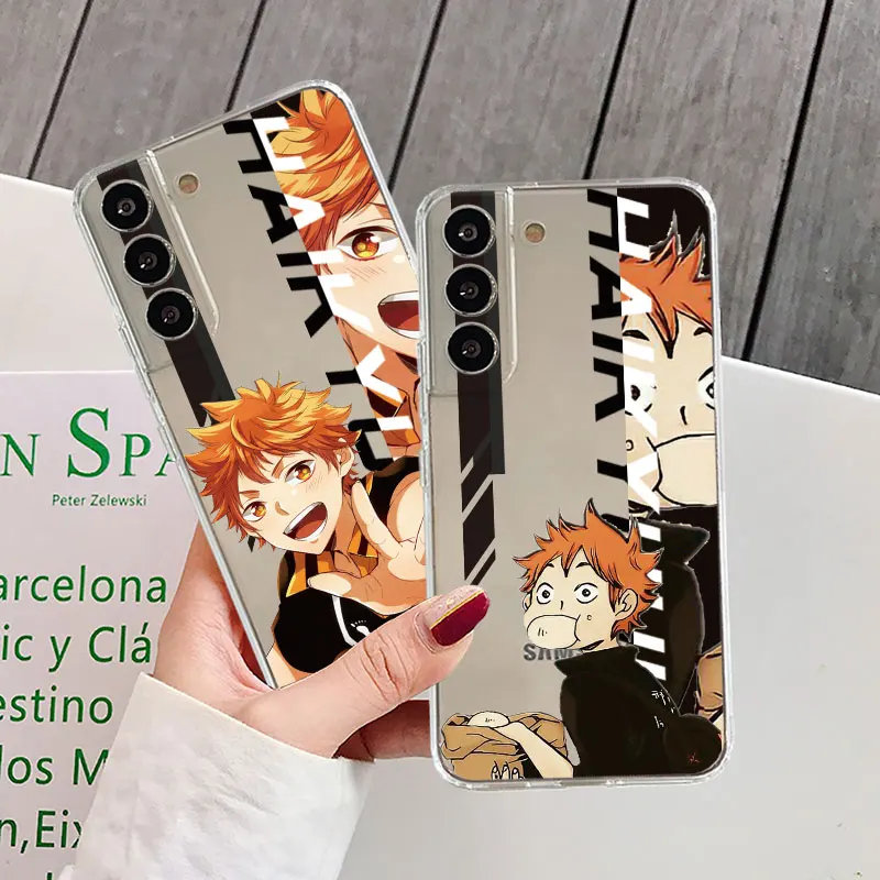 Фото Горячий Аниме Haikyuu! Прозрачный чехол для Samsung Galaxy S23 S22 S20 FE S21 S10 S9 Plus Note 20 Ultra 10 Lite, мягкий чехол из ТПУ для телефона №2