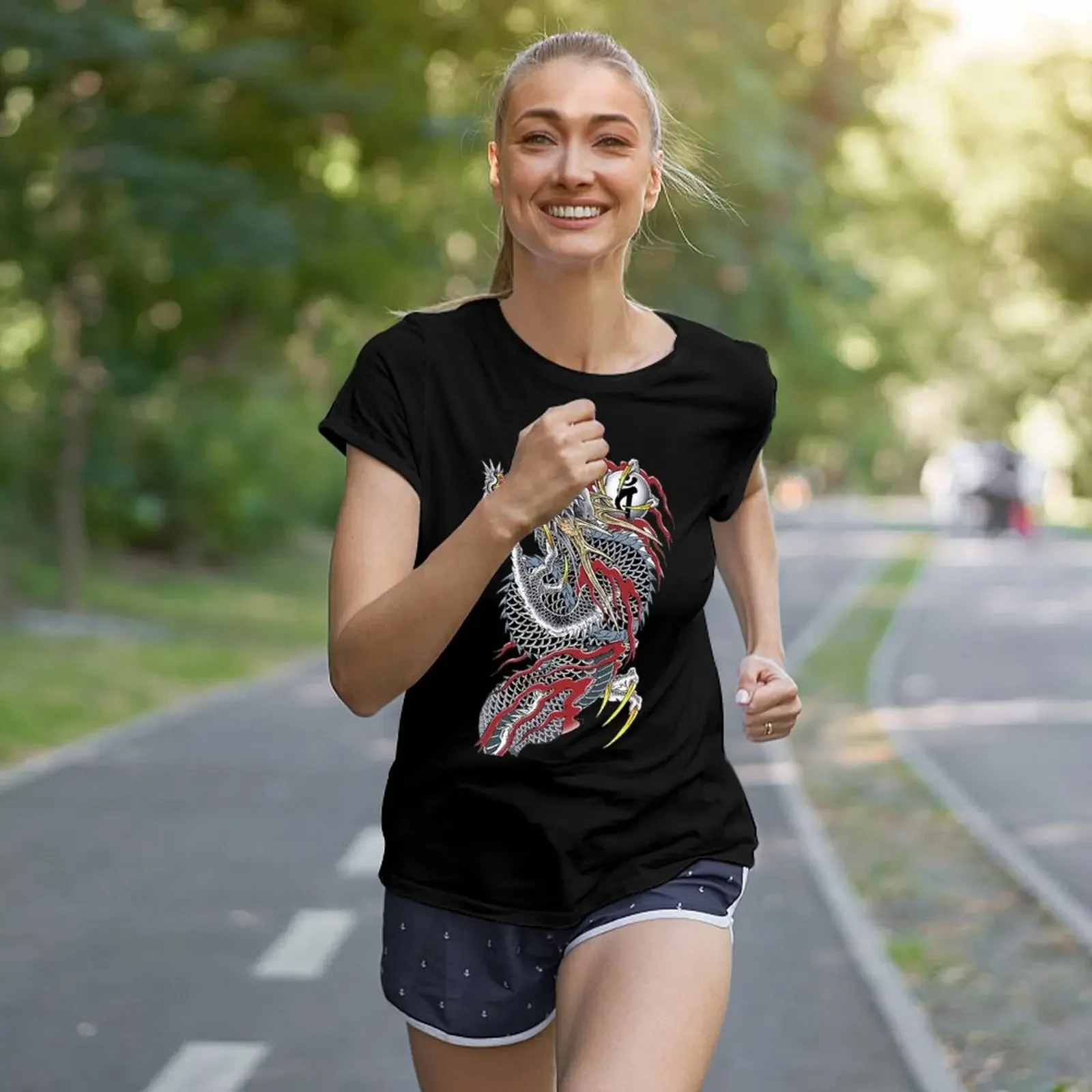 Футболка Yakuza однотонные футболки с аниме топы больших размеров женские рисунком