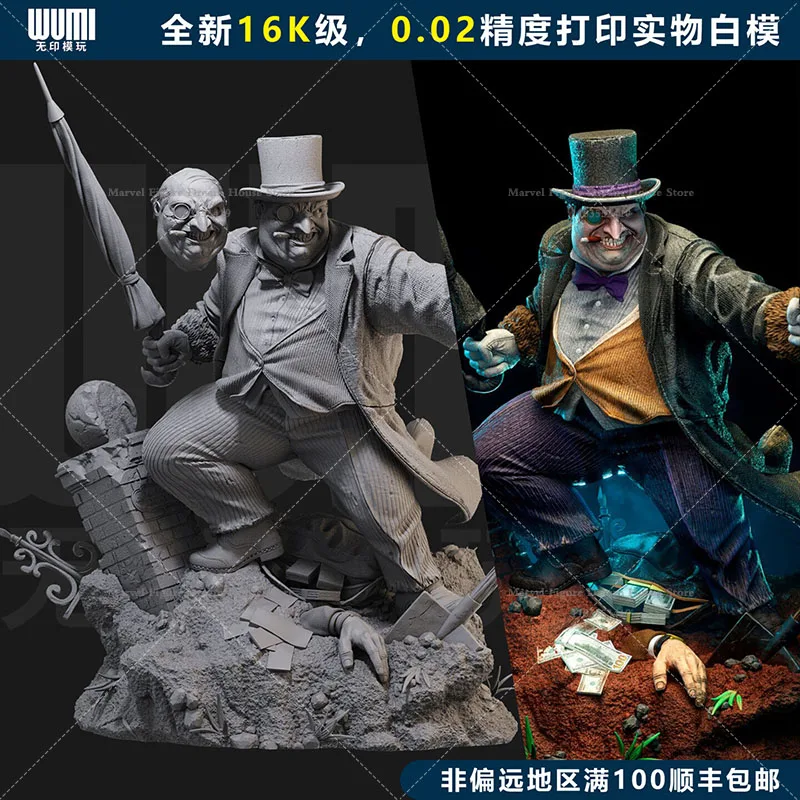 Фото Масштабная модель 1/24 1/18 Bright Balancer Grayson Gang Oswald Croc Monster, DIY, для самостоятельной сборки, GK, 3D, из смолы, неокрашенная, белая, готовая к покраске №2