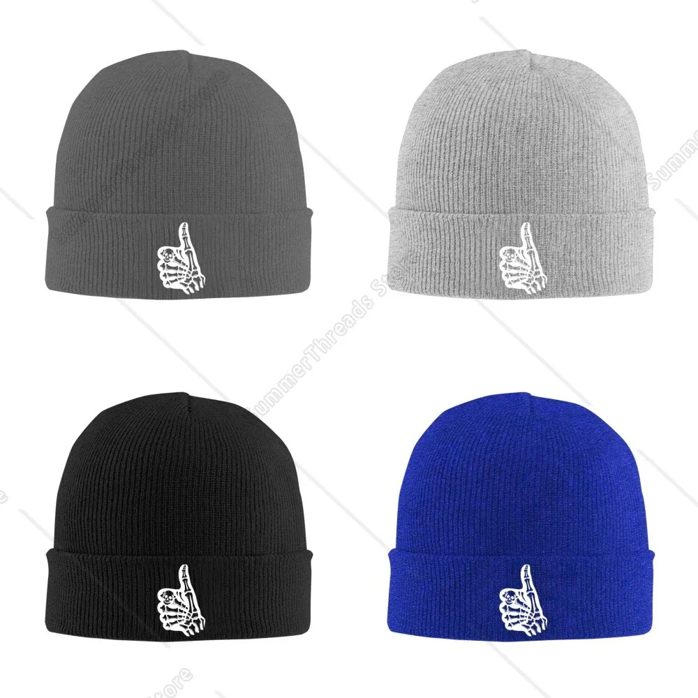 Skeleton Bone Hand Thumbs Up унисекс вязаная шапка уличная теплая мужская однотонная