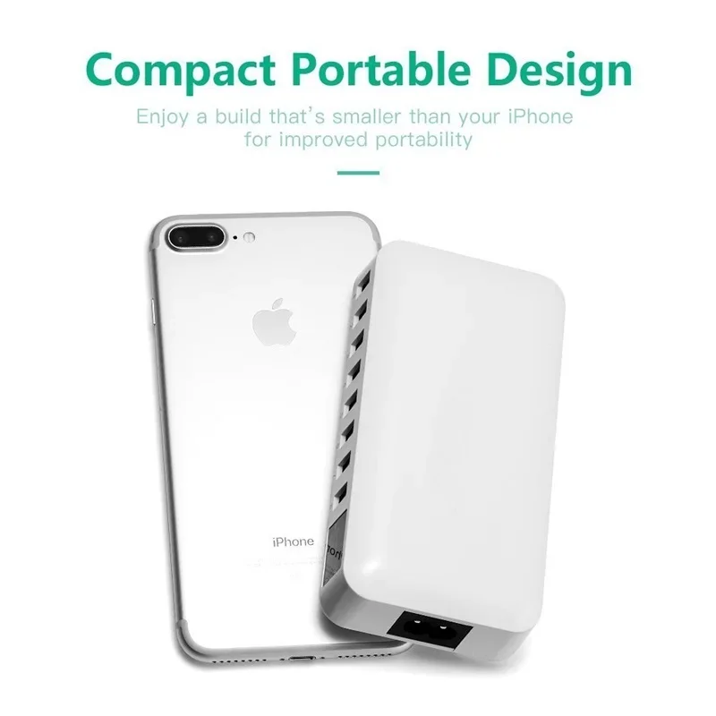 Зарядная док-станция с 8 USB-портами и ЖК-дисплеем