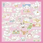 60 шт. кавайные аниме стикеры Sanrioed, эстетические наклейки, водостойкие декоративные Стикеры с изображением персонажей мультфильмов, коричного ноутбука, граффити, подарок