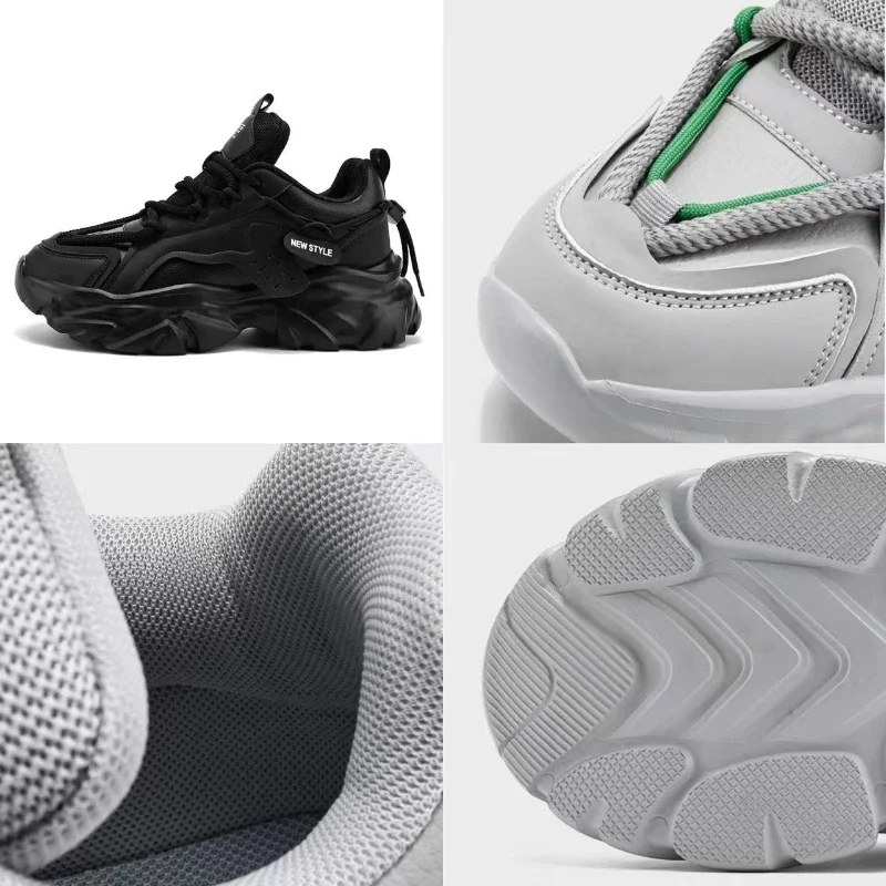 Кроссовки мужские на шнуровке дышащие повседневная обувь для бега удобная