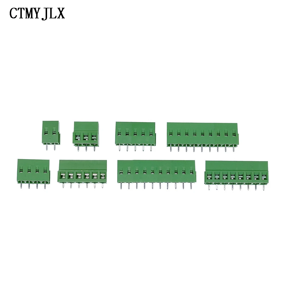 

100pcs KF128 2.54mm PCB Mini Screw Terminal Blocks Connector For Wires KF128 2P 3P 4P 5P 6P 7P 8P 9P 10P Terminal DIY Electronic