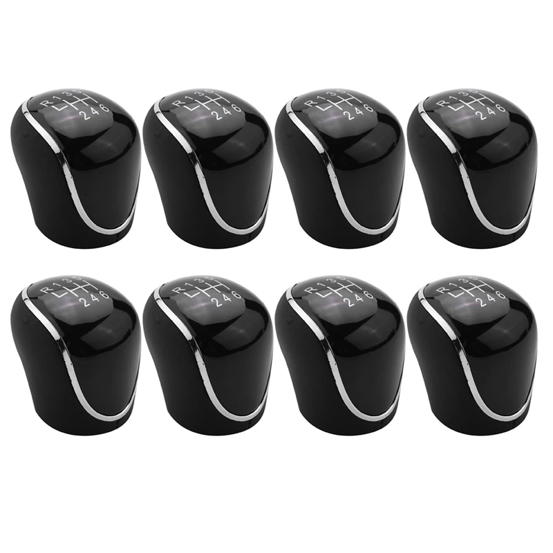 

8X 6 Speed Car PU Leather Gear Shift Knob Shift Lever For Ford Mondeo IV S-MAX C-MAX Transit Focus MK3 MK4 Kuga