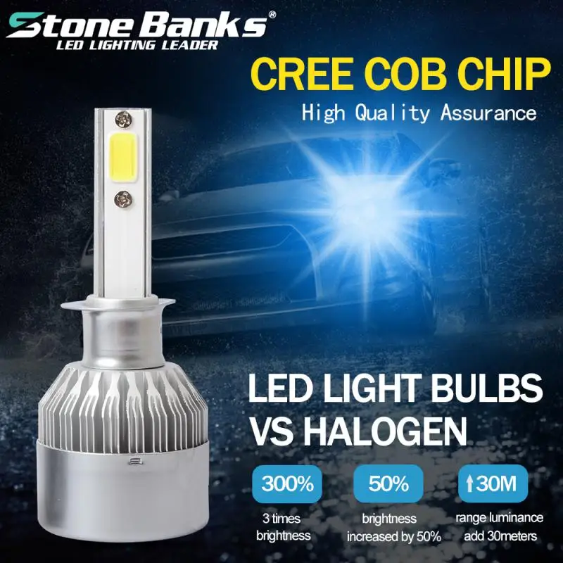 Автомобильные аксессуары для фар головного света H4 H7 H1 H3 9005 H11 9012 880 9004 H13 9006 K 3800LM 36W