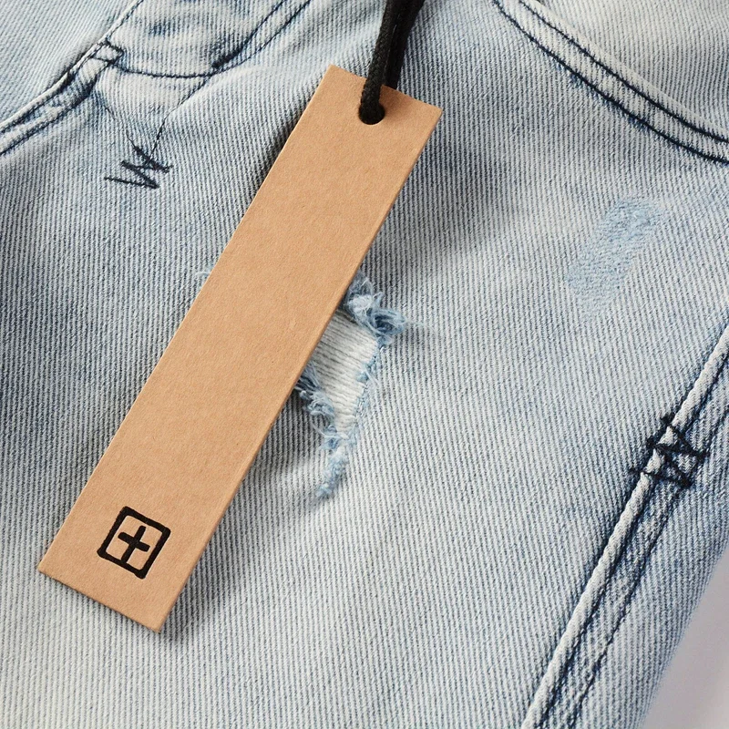 Уличная одежда KSUBI Брюки-карандаш Повседневные индивидуальные рваные дырки