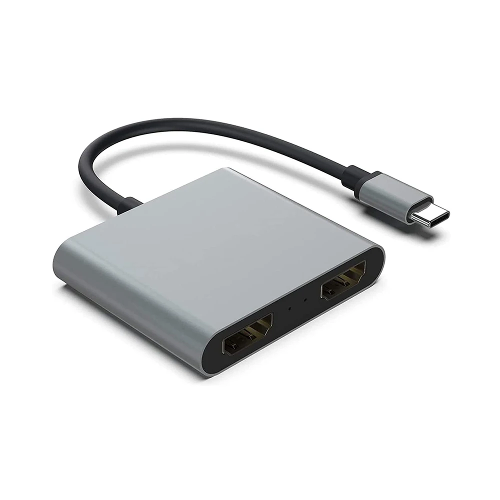 Переходник с USB C на двойной HDMI-совместимый док-станция Thunderbolt3 4K HDTV зеркало