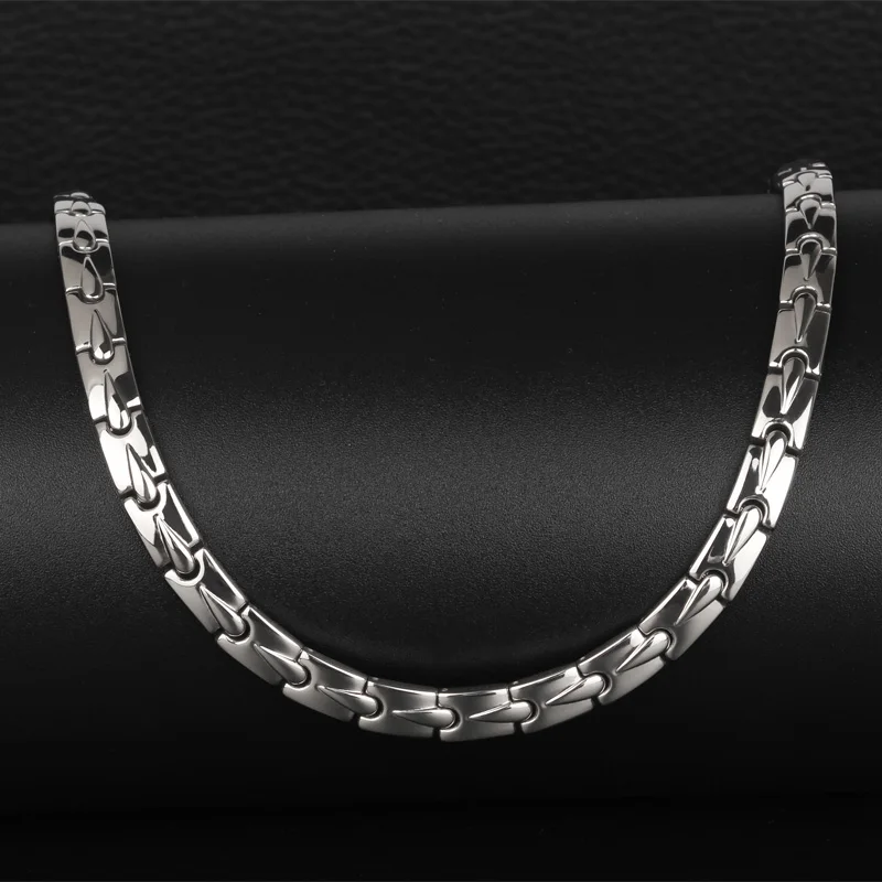 Мужское ожерелье из чистого титана антиаллергенное золото не выцветает