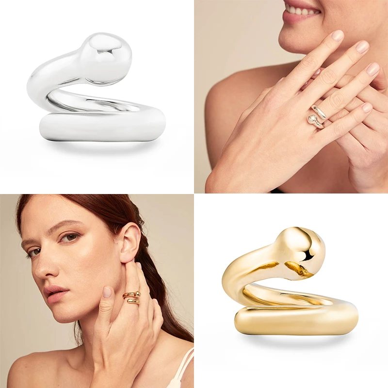 Перламутровые кольца UNOde50-pendientes