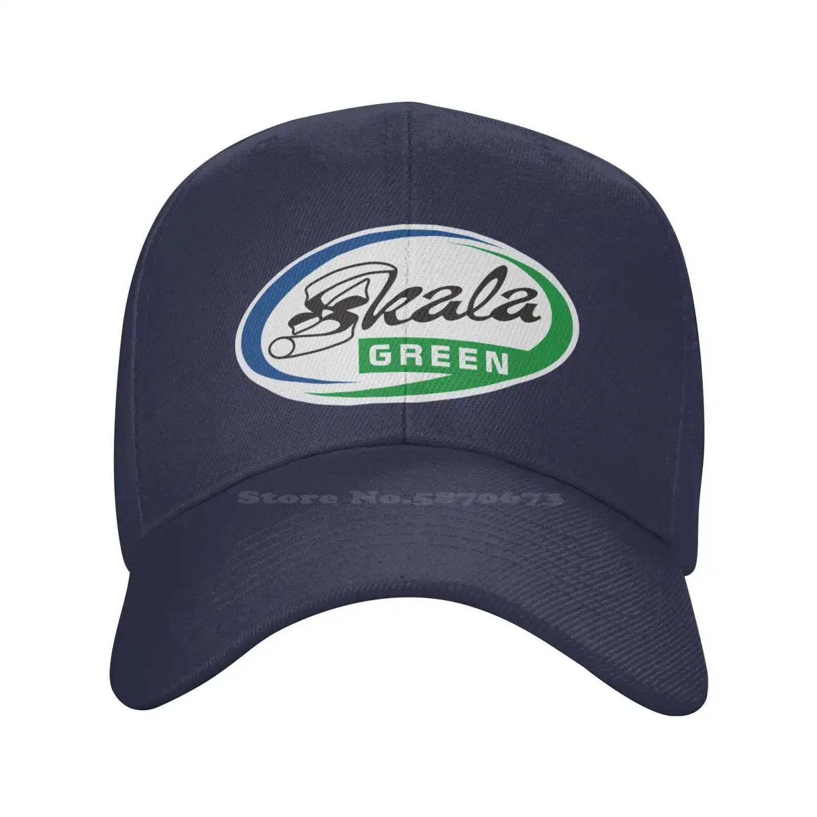 

Skala GREEN Logo Print Graphic Casual Denim cap Knitted hat Baseball cap