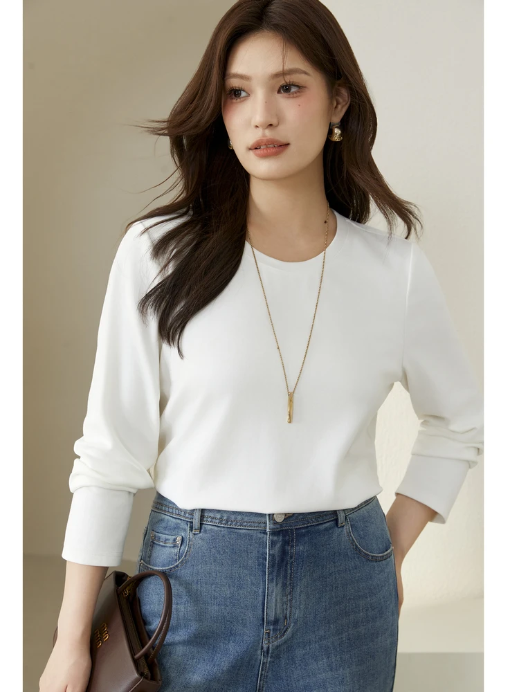 Плюс Размер Slim Show Женская одежда больших размеров Простая элегантная базовая