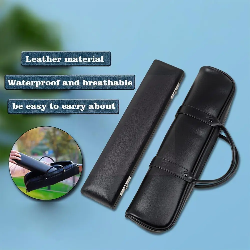

Leather Flute Box Water-resistant Flute Bag Box Accessories With Instrument Musical Musical K3a0